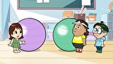 がんばれ！長州くん　第５話　第41話「バランスボール」／第42話「ランドセルの中」／第43話「視力検査」／第44話「犬派？猫派？」／第45話「背中かいて」／第46話「気づいてほしい」／第47話「モノマネ」／第48話「なぞなぞ」／第49話「てるてる坊主」／第50話「かくれんぼ」