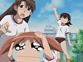 あずまんが大王　第２話　｢今日も大阪｣｢体育・バレーボール｣｢しゃっくり｣｢脳が｣｢おにゅー｣