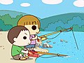 うちの３姉妹　第１７話　「どうなる？バーベキュー」「みんなで川遊び」「バーベキュースタート！」