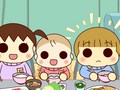 うちの３姉妹　第６８話　「ぷっくり次女」「踊るリベロ御殿」「歌う次女」
