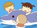 うちの３姉妹　第７７話　「ハワイの海と牧場！」「ハワイのイルカとフラダンス」「ハワイの潜水艦！」