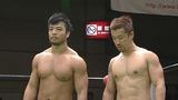 Ｔｈｅ　Ｎａｖｉｇ．　Ｓｕｎｄａｙ，２０１１　ｉｎ　ＫＯＲＡＫＵＥＮ　２０１１年１０月１６日　後楽園ホール　第８試合　王者組：金丸義信、ＫＥＮＴＡ　ＶＳ挑戦者組：鈴木鼓太郎＆青木篤志　ＧＨＣジュニアタッグ選手権試合　メインイベント　６０分１本勝負