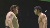 グローバル・リーグ戦２０１１開幕戦　２０１１年１１月５日　ディファ有明　第７試合　ＫＥＮＴＡ　ＶＳ齋藤彰俊　グローバル・リーグ戦２０１１　Ｂブロック公式戦　３０分１本勝負