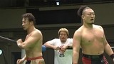 グローバル・タッグリーグ戦２０１２最終戦　２０１２年４月２９日　東京・後楽園ホール　第８試合　丸藤正道＆モハメドヨネＶＳ森嶋猛＆中嶋勝彦　優勝決定戦　時間無制限１本勝負