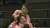 第７回日テレＧ＋杯争奪ジュニア・ヘビー級タッグリーグ戦　優勝決定戦　２０１３年７月２８日　東京・後楽園ホール　第５試合　石森太二＆小峠篤司ｖｓスペル・クレイジー＆リッキー・マルビン　Ａブロック公式戦　３０分１本勝負