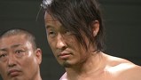 Ｖｏｙａｇｅ　ｆｏｒ　Ｃｏｌｏｓｓｅｕｍ　２０１４年６月２２日　大阪・ボディメーカーコロシアム　メインイベント　第７試合　永田裕志＆獣神サンダー・ライガー＆齋藤彰俊ＶＳ丸藤正道＆モハメドヨネ＆中嶋勝彦　ＧＨＣヘビー級選手権前哨戦　６０分１本勝負