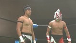 福岡・博多スターレーン　２０１４年７月２１日　方舟ＹＡＭＡＫＡＳＡ　第６試合　石森太二＆小峠篤司ＶＳロッキー・ロボ＆ジンゾー　第８回日テレＧ＋杯争奪ジュニアタッグリーグ戦　Ｂブロック公式戦　３０分１本勝負