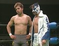 リクエストマッチ ジュニア・ヘビー級リーグ戦　ＧＨＣタッグ選手権試合　王者組：三沢光晴、小川良成ＶＳ挑戦者組：丸藤正道、ＫＥＮＴＡ　２００４年４月２５日　日本武道館