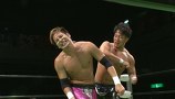 ＤＥＰＡＴＵＲＥ ２０１５ グローバル・ジュニアヘビー級リーグ戦２０１５優勝決定戦２　２０１５年８月５日　東京・ディファ有明　ダブルメインイベント第１試合　第１０試合　グローバル・ジュニアヘビー級リーグ戦２０１５ 優勝決定戦 (Ａブロック１位)原田大輔ＶＳ小峠篤司(Ｂブロック１位)　時間無制限１本勝負