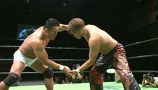 ＤＥＰＡＴＵＲＥ ２０１５ グローバル・ジュニアヘビー級リーグ戦２０１５優勝決定戦２　２０１５年８月５日　東京・ディファ有明　ダブルメインイベント第２試合　第１１試合　プロレスリング・ノア１５周年記念試合 杉浦貴ＶＳ丸藤正道　６０分１本勝負