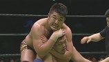 リクエストマッチ　オールスター大集結編！５　ＧＨＣタッグ選手権試合　王者：高山善廣＆佐野巧真ＶＳ挑戦者：潮﨑豪＆谷口周平　２０１１年３月５日　有明コロシアム