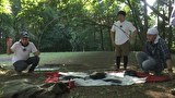 ヒロシのひとりキャンプのすすめ　シーズン4　ウエストランド井口のテント設営と太のハンモック