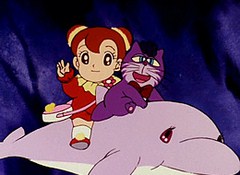 魔法使いサリー（第２作）　第６３話　青い海の冒険！ナイトはイルカに乗って