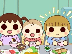 うちの３姉妹　第６８話　「ぷっくり次女」「踊るリベロ御殿」「歌う次女」