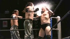 ＢＡＴＩ－ＢＡＴＩ３７　２０１０年６月２７日（日）　神奈川・ラゾーナ川崎プラザソル　第３試合  小野武志＆関根龍一ＶＳバラモンシュウ＆バラモンケイ　タッグマッチバチバチ・ルール３０分一本勝負