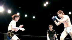 ＢＡＴＩ－ＢＡＴＩ４３　２０１１年１月３０日（日）　神奈川・ラゾーナ川崎プラザソル　第２試合　フジタ“ＪＲ”ハヤトＶＳ　ＮＡＲＩＴＡ　バチバチ・ルール３０分１本勝負