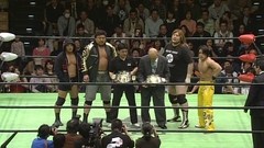 Ｓｐｒｉｎｇ　Ｎａｖｉｇ．’１０　２０１０年４月１０日　東京・後楽園ホール　第６試合　王者組：森嶋猛＆石森太二ＶＳ挑戦者組：力皇猛＆平柳玄藩　ＡＡＡ世界タッグ選手権試合　６０分１本勝負