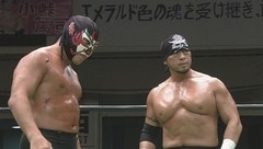 第４回日テレ杯争奪ジュニアタッグリーグ戦　Ａｕｔｕｍｎ　Ｎａｖｉｇ．２０１０最終戦　２０１０年１０月３０日　東京・後楽園ホール　第６試合　金丸義信＆平柳玄藩ＶＳザ・グレート・サスケ、ディック東郷　タッグマッチ　３０分１本勝負