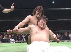 リクエストマッチ　ＧＨＣヘビー級王者・潮﨑豪　特集　王者：潮崎豪ＶＳ挑戦者：齋藤彰俊　「ＧＲＥＡＴ　ＶＯＹＡＧＥ’０９　ｉｎ　ＴＯＫＹＯ　～Ｍｉｔｓｕｈａｒｕ　Ｍｉｓａｗａ，ａｌｗａｙｓ　ｉｎ　ｏｕｒ　ｈｅａｒｔｓ～」　ＧＨＣヘビー級選手権試合　２００９年９月２７日　東京・日本武道館