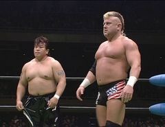 リクエストマッチ　天才・丸藤正道特集　／　追悼“青き目のサムライ”バイソン・スミス特集　三沢光晴＆小川良成ＶＳバイソン・スミス＆齋藤彰俊　グローバル・タッグリーグ戦　公式戦　２００８年４月２７日　東京・日本武道館