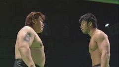 グローバル・リーグ戦２０１１開幕戦　２０１１年１１月５日　ディファ有明　第７試合　ＫＥＮＴＡ　ＶＳ齋藤彰俊　グローバル・リーグ戦２０１１　Ｂブロック公式戦　３０分１本勝負