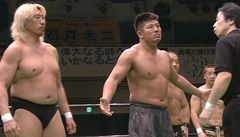 Ｔｈｅ　Ｎａｖｉｇ．　ｉｎ　Ｆｅｂｒｕａｒｙ　２０１２　２０１２年２月１４日　後楽園ホール　第６試合　杉浦貴、丸藤正道、モハメドヨネ、石森太二ＶＳ髙山善廣、金丸義信、谷口周平、平柳玄藩　セミファイナル　８人タッグマッチ　４５分１本勝負