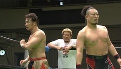 グローバル・タッグリーグ戦２０１２最終戦　２０１２年４月２９日　東京・後楽園ホール　第８試合　丸藤正道＆モハメドヨネＶＳ森嶋猛＆中嶋勝彦　優勝決定戦　時間無制限１本勝負