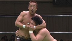 Ｔｈｅ　Ｎａｖｉｇ．　ｉｎ　Ｍａｙ　２０１２　２０１２年５月９日　東京・後楽園ホール　第７試合　王者：中嶋勝彦ＶＳ挑戦者：金丸義信　ＧＨＣジュニアヘビー級選手権試合　セミファイナル　６０分１本勝負