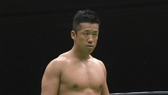 ＧＲＥＡＴ　ＶＯＹＡＧＥ　２０１２　ｉｎ　ＲＹＯＧＯＫＵ　～力皇猛　引退セレモニー～　２０１２年７月２２日　東京・両国国技館　第９試合　王者：金丸義信ＶＳ挑戦者：クリストファー・ダニエルズ　ＧＨＣジュニア・ヘビー級選手権試合　６０分１本勝負