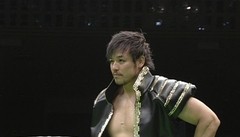 ＧＲＥＡＴ　ＶＯＹＡＧＥ　２０１２　ｉｎ　ＲＹＯＧＯＫＵ　～力皇猛　引退セレモニー～　２０１２年７月２２日　東京・両国国技館　第１１試合　王者：森嶋猛ＶＳ挑戦者：潮﨑豪　ＧＨＣヘビー級選手権試合　メインイベント　６０分１本勝負