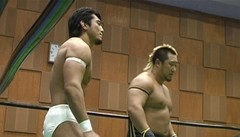 Ｔｈｅ　Ｎａｖｉｇ．　Ｓｕｎｄａｙ，２０１２　ｉｎ　ＳＡＫＵ／第６回日テレＧ＋杯争奪ジュニアタッグリーグ戦　金丸義信＆平柳玄藩ＶＳ大和ヒロシ＆近藤修司　Ｔｈｅ　Ｎａｖｉｇ．　Ｓｕｎｄａｙ，２０１２　ｉｎ　ＳＡＫＵ　第５試合　ＮＯ ＭＥＲＣＹｖｓＡＪＰＷ スペシャルタッグマッチ　セミファイナル　４５分１本勝負