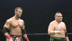 ＧＲＥＡＴ　ＶＯＹＡＧＥ２０１２　ｉｎ　ＹＯＫＯＨＡＭＡ　ｖｏｌ．２　２０１２年１０月８日　横浜文化体育館　第１０試合　王者組：サモア・ジョー＆マグナスｖｓ挑戦者組：ＫＥＮＴＡ＆マイバッハ谷口　ＧＨＣタッグ選手権試合　セミファイナル　６０分１本勝負