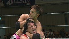 第７回日テレＧ＋杯争奪ジュニア・ヘビー級タッグリーグ戦　優勝決定戦　２０１３年７月２８日　東京・後楽園ホール　第５試合　石森太二＆小峠篤司ｖｓスペル・クレイジー＆リッキー・マルビン　Ａブロック公式戦　３０分１本勝負