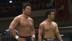 Ｓｈｉｎｙ Ｎａｖｉｇ．２０１３～丸藤正道デビュー１５周年記念大会～　２０１３年８月２４日　東京・後楽園ホール　第７試合　丸藤正道＆中邑真輔ｖｓＫＥＮＴＡ＆杉浦貴　丸藤正道デビュー１５周年記念試合　メインイベント　６０分１本勝負