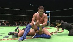 ＧＲＥＡＴ　ＶＯＹＡＧＥ　２０１４　ｉｎ　ＴＯＫＹＯ　２０１４年３月８日　東京・有明コロシアム　第９試合　王者：永田裕志ｖｓ挑戦者：杉浦貴　ＧＨＣヘビー級選手権試合　メインイベント　　６０分１本勝負