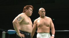 ＧＨＣタッグ選手権名試合集　王者組：ジャイアント・バーナード＆カール・アンダーソンＶＳ挑戦者組：秋山準＆斎藤彰俊　ＧＨＣタッグ選手権試合　２０１２年１月２２日　大阪府立体育会館