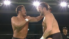 グローバル・タッグリーグ戦２０１４最終戦　２０１４年４月２７日　北海道・札幌テイセンホール　第７試合　杉浦貴＆田中将斗ＶＳ森嶋猛＆マイバッハ谷口　グローバル・タッグリーグ戦２０１４最終戦　３０分１本勝負