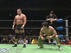 ＧＨＣジュニア選手権名試合集　ＧＨＣタッグ選手権試合　王者：ディーロ・ブラウン＆ブキャナンｖｓ挑戦者：丸藤正道＆杉浦貴　２００７年１０月２７日　日本武道館