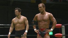 第８回日テレＧ＋杯争奪ジュニアタッグリーグ戦最終戦　２０１４年８月２日　東京・ディファ有明　セミファイナル　第８試合　王者組：杉浦貴＆田中将斗ＶＳモハメドヨネ＆池田大輔：挑戦者組　ＧＨＣタッグ選手権試合　６０分１本勝負