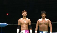 ＧＨＣ選手権名試合集　王者組：丸藤正道＆青木篤志ＶＳ挑戦者組：小峠篤司＆原田大輔　ＧＨＣタッグ選手権試合　２０１１年１月１５日　大阪府立体育会館