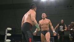 Ｔｈｅ Ｆｉｒｓｔ Ｎａｖｉｇ．２０１５　２０１５年１月２４日　大阪・ボディメーカーコロシアム　セミファイナル　第５試合　丸藤正道＆マイキー・ニコルス＆シェイン・ヘイスト＆モハメドヨネ＆石森太二ＶＳ鈴木みのる＆ランス・アーチャー＆デイビーボーイ・スミスＪｒ．＆シェルトン・Ｘ・ベンジャミン＆タイチ　ＧＨＣヘビー＆タッグダブル選手権前哨戦イリミネーションマッチ　時間無制限