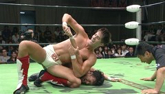 ２０１５年７月１８日　東京・後楽園ホール Ｓｕｍｍｅｒ Ｎａｖｉｇ．２０１５ 開幕戦 プロレスリング・ノア旗揚げ１５周年記念大会 ＶＯＬ.１　第６試合　 グローバル・ジュニアヘビー級リーグ戦２０１５ Ａブロック公式戦　原田大輔ＶＳザック・セイバーＪｒ．　３０分１本勝負