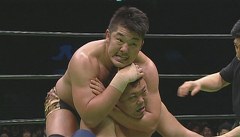 リクエストマッチ　オールスター大集結編！５　ＧＨＣタッグ選手権試合　王者：高山善廣＆佐野巧真ＶＳ挑戦者：潮﨑豪＆谷口周平　２０１１年３月５日　有明コロシアム
